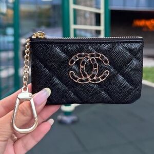 Fashion Key Pouch with Gold Chain